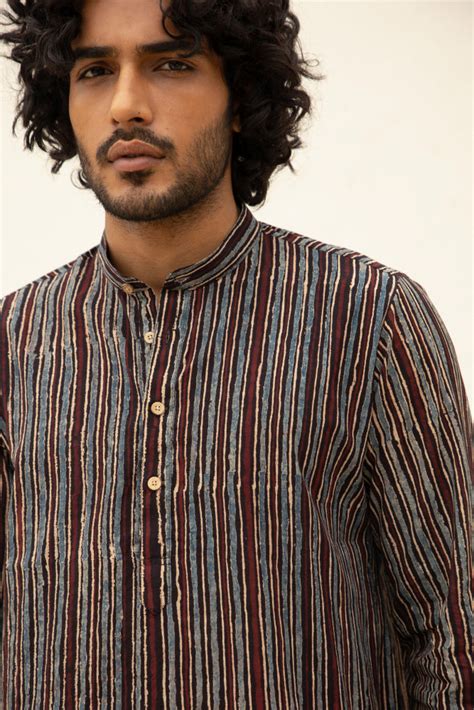 Men's Ajrakh Kurta | TUTI – Tuti
