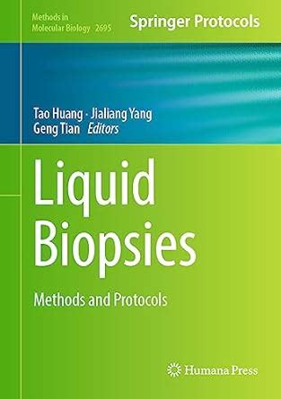 Buy Liquid Biopsies: Methods and Protocols: 2695 (Methods in Molecular ...