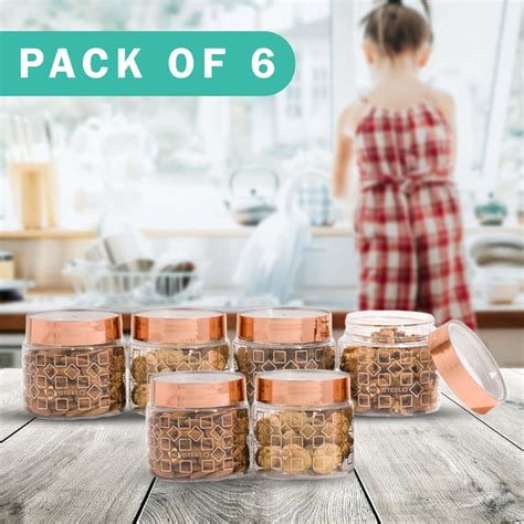 Buy STEELO Homely Set of 6 PET Storage Containers - 500ml from Steelo ...