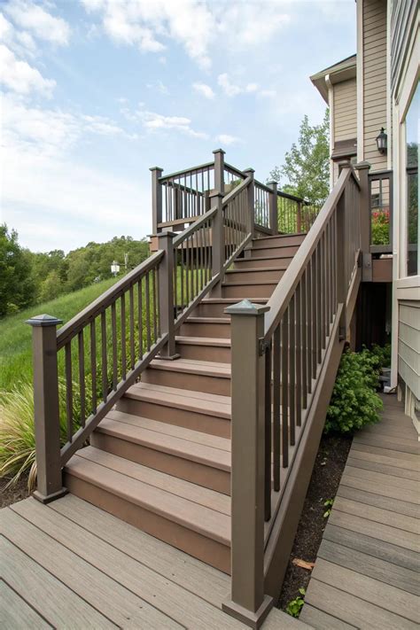 11+ Stylish Ideas for Composite Deck Stairs