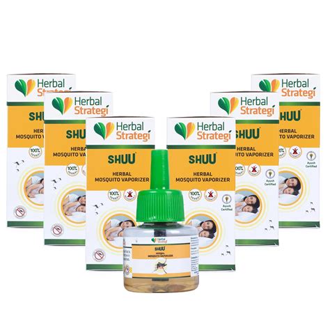 Herbal Strategi Mosquito Repellent Vaporizer Refill - 40Ml (Pack Of 5 ...