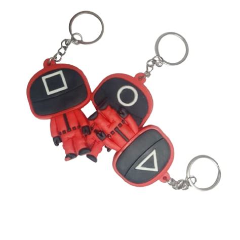 IMPRESSION LIGHTS Slim Shape Drama Charactor Double Ring Keychain for ...