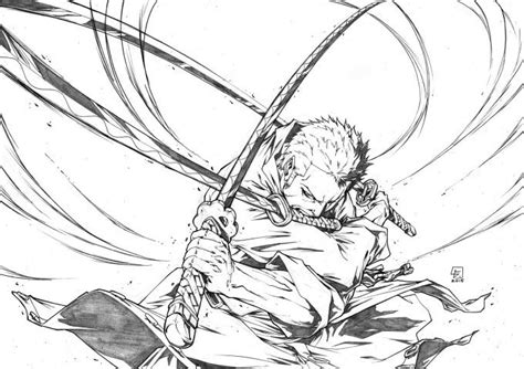 Zoro fanart by Louis Figueiredo | Sketches, Anime sketch, Drawings