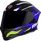 Steelbird SBH-57 Fighter F4 ISI and DOT Certified Full Face Helmet for ...