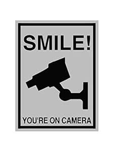999Store office supplies sunboard smile you are on camera sticker ...