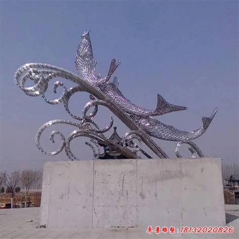 不锈钢镂空鱼雕塑 - 卓景雕塑公司