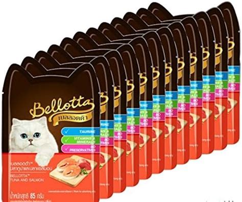 Bellotta Wet Food for Cats and Kittens, Tuna and Salmon, 85 g (Pack of ...