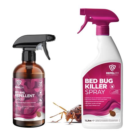 Buy REPELEM Bed Bug Kit - 1L Bed Bug Killer Spray with 250ml Natural ...