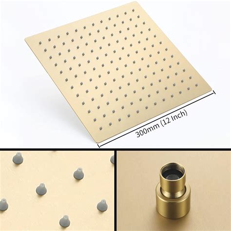 esop shower system brushed gold flush-mounted shower India | Ubuy