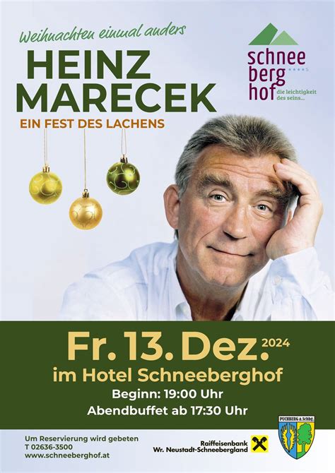 Heinz Marecek - Ein Fest des Lachens, Wr. Neustädter Straße 24, 2734 ...