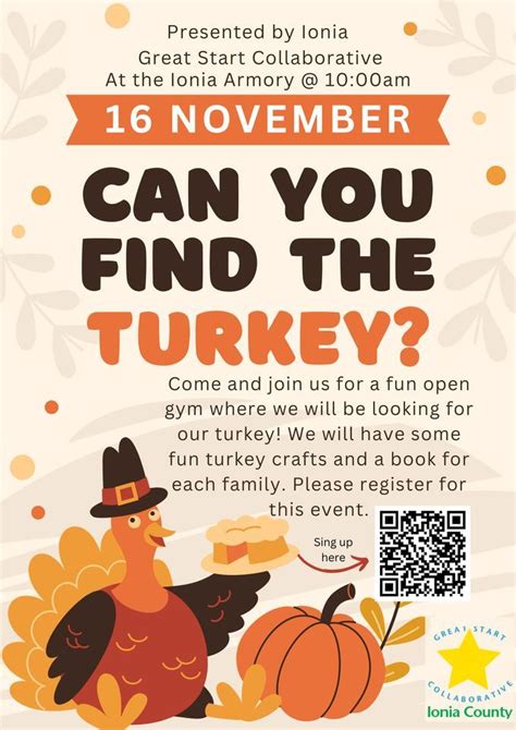 Can you find the turkey?, Ionia Armory, 16 November 2023 | AllEvents.in