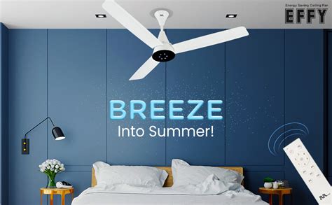 Buy RR EFFY 26 Watt BLDC 5 Star Rated Designer Ceiling Fan, With 70% ...