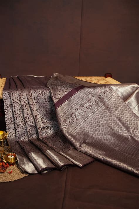 Kanchi Pattu Bridal Saree Maroon | Ande Silks – Ande Silk Sarees