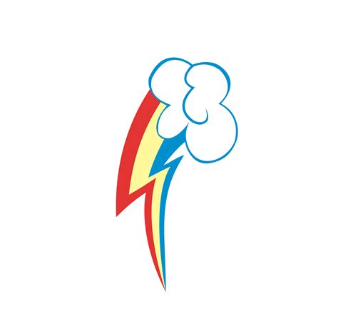 Rainbow Dash Cutie Mark Simple Vector by TheFlamingLlama on DeviantArt