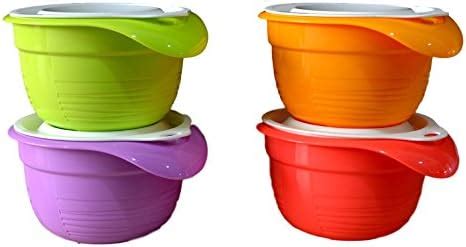 Buy Tupperware Versa Plastic Bowl Set, Set of 4, (Multicolour, 650ml ...