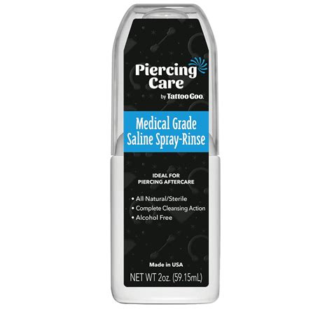 Buy Tattoo Goo Medical Grade Saline-Spray Rinse, Medical Grade Sterile Aftercare Spray & Rinse ...