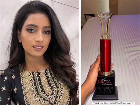 Manya Singh gets felicitated by FICCI Flo Amritsar