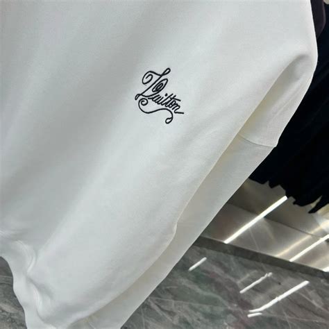 LOUIS VUITTON || Embossed Signature Logo Long Sleeve Sweatshirt ...