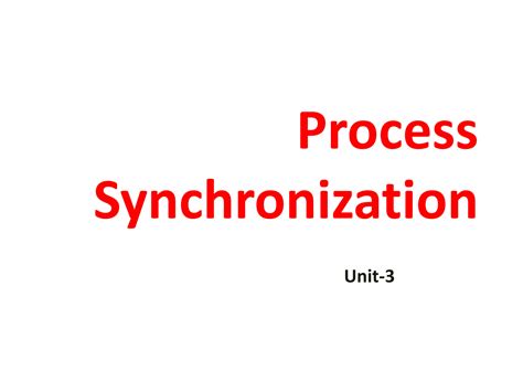 Image result for Process Synchronization