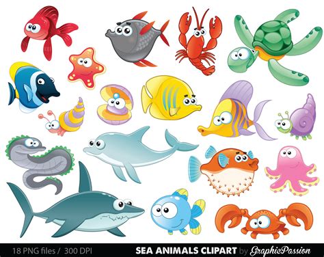 Sea animals clipart 20 free Cliparts | Download images on Clipground 2026