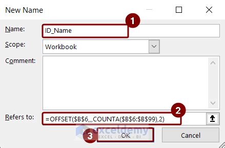 Image result for Creating Range Name Using Formula