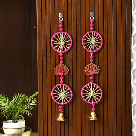 Buy CraftVatika Lotus Latkan Hanging String Ornament for Diwali ...