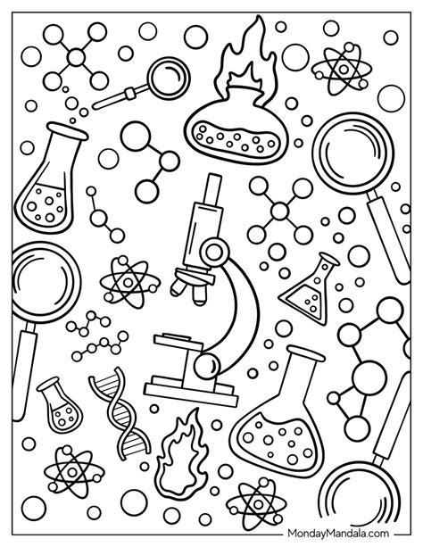 20 Science Coloring Pages (Free PDF Printables)