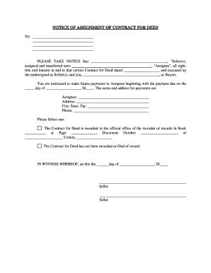 assignment of contract real estate Forms and Templates - Fillable ...