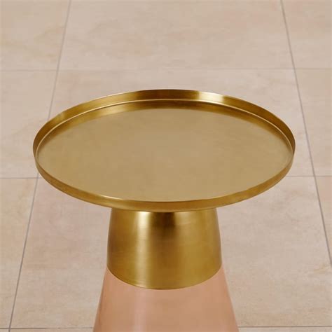 Buy Watson Glass Accent Table - Gold from Home Centre at just INR 9997.0