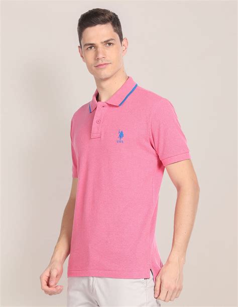 Textured Pure Cotton Polo Shirt – U.S. Polo Assn. India