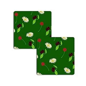 The Warli Unique Wooden Pack of 2 Coasters | Square Shape Coaster ...