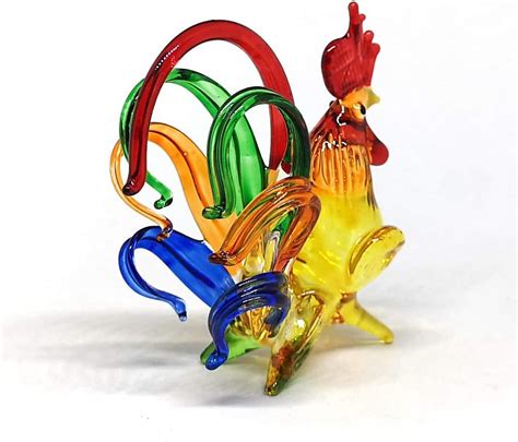 ZOOCRAFT Chicken Figurines Collectibles Hand Blown India | Ubuy