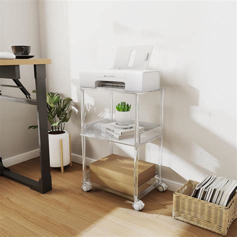 HMYHUM Acrylic Printer Stand, 3 Tier Clear Printer India | Ubuy