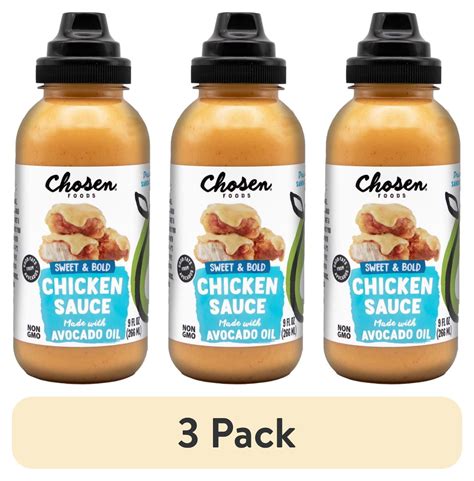 (3 pack) Chosen Foods Chicken Sauce made with 100% Pure Avocado Oil 9 ...