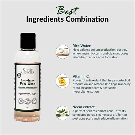 Foxy.in : Buy Strictly Organics Anti Acne Face Wash for Oil & Acne ...