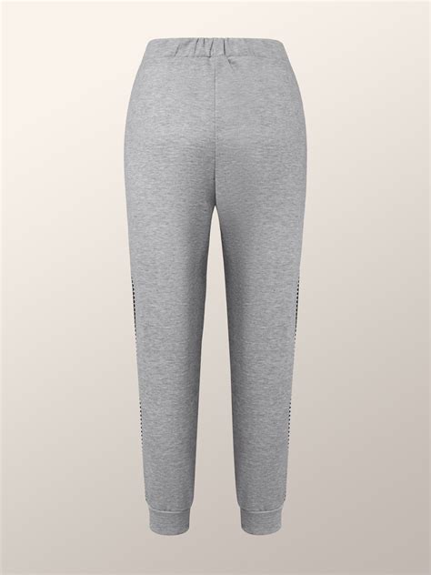 Casual Plain Loose Casual Mid Waist Pants | stylewe