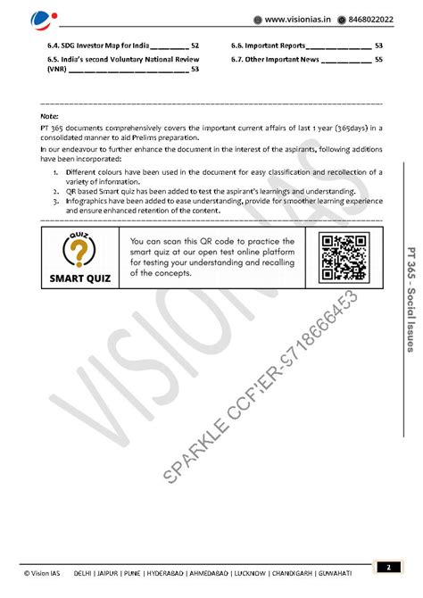 Vision IAS - PT 365 Social Issues 2021 - English Medium - Notesindia