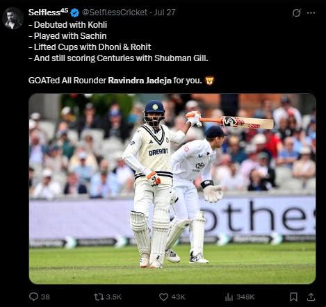 Ravindra Jadeja earns overdue recognition as reliable Test batter in ...