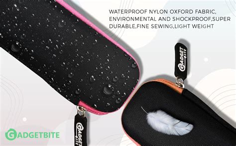 GadgetBite Black Hard Pencil Case EVA Hard Shell Pen Case Holder for ...