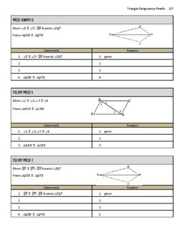 Triangle Congruence Proofs by 99 Problems | Teachers Pay Teachers