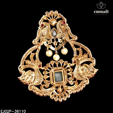 Pendant Brouch Moissanite – Emmadi Silver Jewellery