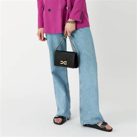 Accessorize London Women's Chain Snaffle Party Bag Black - Accessorize ...