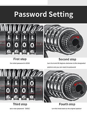 SARTE Multi-Use Lock for Bike, Helmet, Luggage, Anti Lock with Advance ...