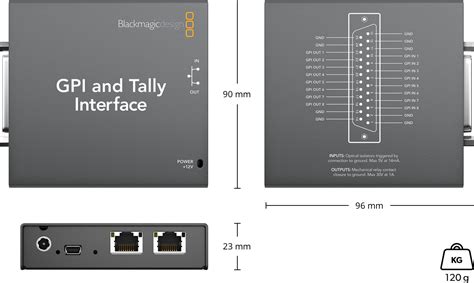 Blackmagic Design GPI and Tally Interface