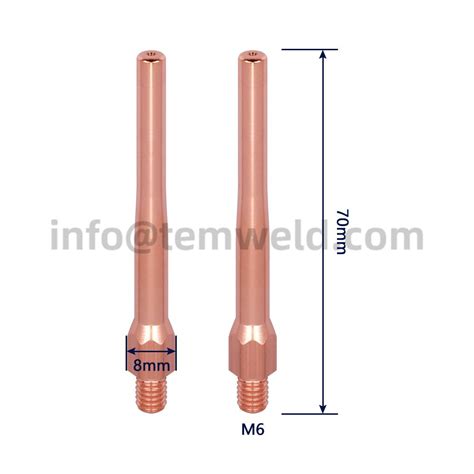 Robot conductive nozzle Robot Long Contact Tip - web