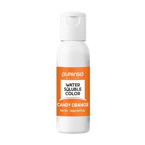 Water Soluble Liquid Colors - Candy Orange - Purenso Select
