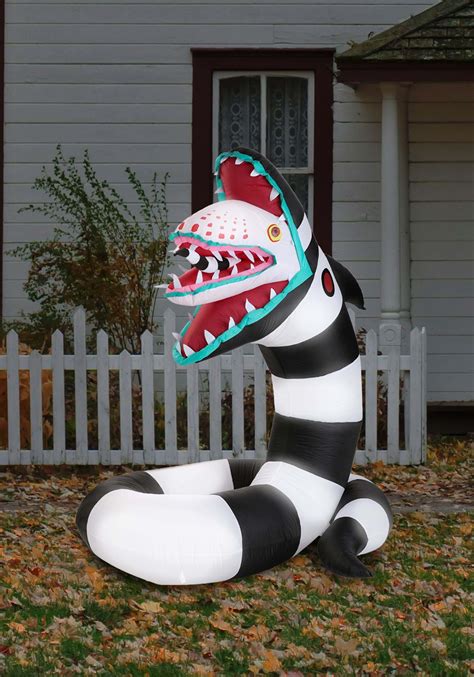 6FT Inflatable Beetlejuice Sandworm Decoration | Inflatable Decorations