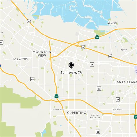 Mapa De Sunnyvale, California Sunnyvale – Disaster Area