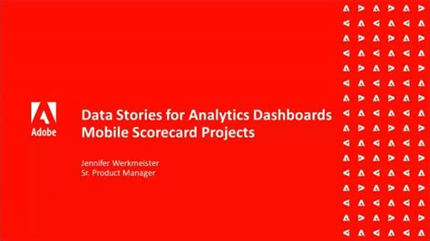 Daten-Storys für Analytics-Dashboards | Adobe Analytics