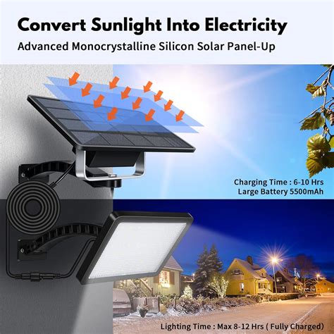 Buy Solar Outdoor Lights with Dusk to Dawn - 48 LED Lights, IP65 ...